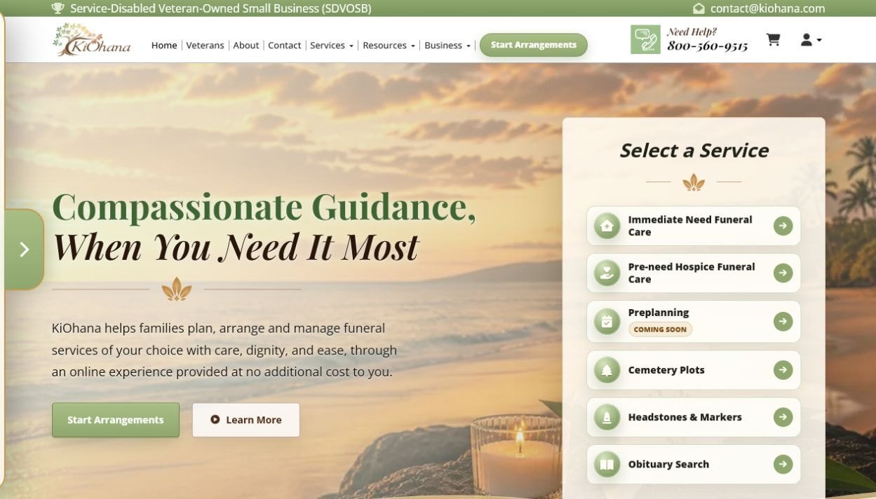 KiOhana storefront or product preview